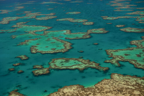 Luftaufnahme des Great Barrier Reef, Queensland, Australien - RUNF02250