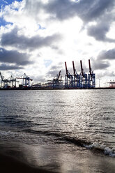 Hafenkräne im Hamburger Hafen, Hamburg, Deutschland - PUF01535