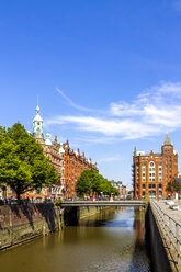 Blick auf die alte Speicherstadt, Hamburg, Deutschland - PUF01553