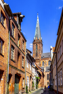 Blick auf St. Nicolai, Lüneburg, Deutschland - PUF01558