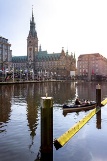 Blick auf das Rathaus, Hamburg, Deutschland - PUF01569