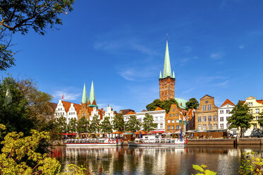 View of Lubeck at TRve river, Germany - PUF01580