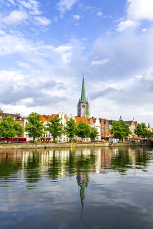 Ansicht von Lübeck am Fluss TRve, Deutschland - PUF01583