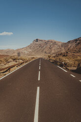 Empty road in Teide National Park, Tenerife, Spain - CHPF00534