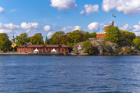 Kastellholmen mit Katarina-Sofia, Soedermalm und Gamla Stan, Stockholm, Schweden - TAMF01515