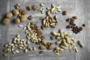 Peanuts, hazelnuts, cashew nuts, brazil nuts, pistachios and almonds - ASF06435