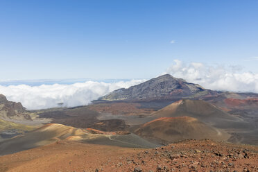 Krater Kama'oli'i, Pu'uom'ui, Pu'uopele und Kamohoalii, Sliding Sands Trail, Haleakala-Vulkan, Haleakala-Nationalpark, Maui, Hawaii, USA - FOF10801