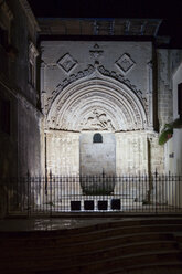 Portale di San Giorgio bei Nacht, Ragusa Ibla, Ragusa, Sizilien, Italien - MAMF00727