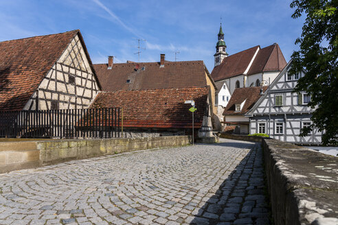Fachwerkhäuser in der historischen Altstadt, Waiblingen, Deutschland - STSF02016
