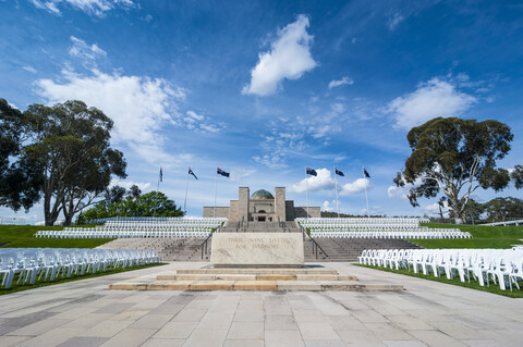 Australisches Kriegsdenkmal, Canberra, Australien, lizenzfreies Stockfoto