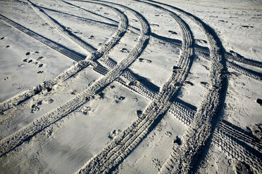 Tire Tracks and Footprints, Long Beach Peninsula, Washington - MINF11076