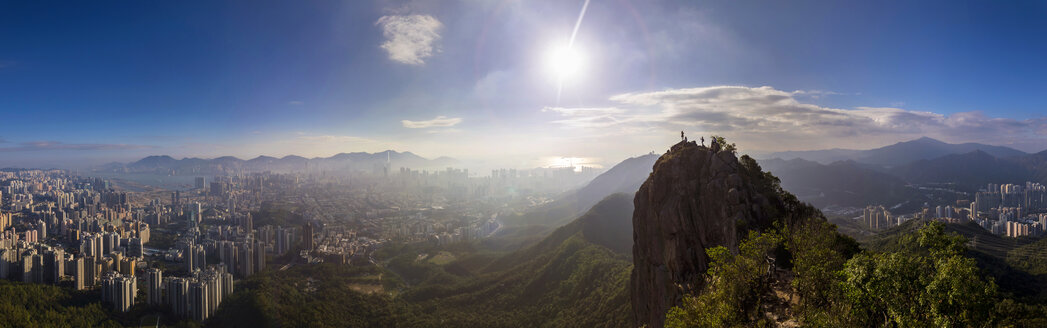 Lion Rock and cityscape, Hong Kong, China - HSIF00651