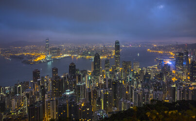 Hong Kong Central skyline and Victoria Harbour, Hong Kong, China - HSIF00660