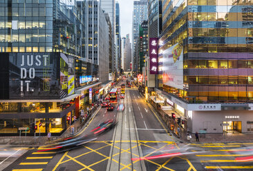 Verkehr in Hongkong Central, Hongkong, China - HSIF00671