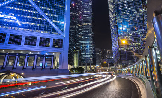 Hong Kong Central at night, Hong Kong, China - HSIF00697