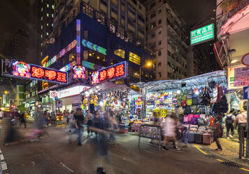 Ladies' Market bei Nacht, Hongkong, China - HSIF00701