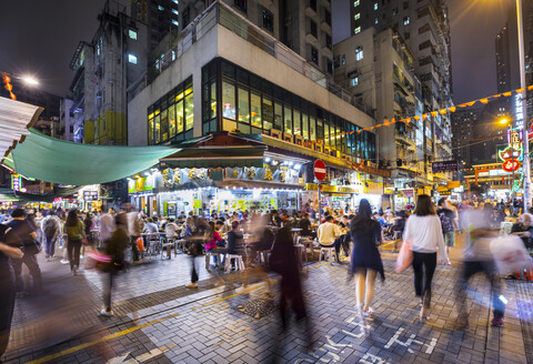 Temple Street Night Market, Hong Kong, China stock photo
