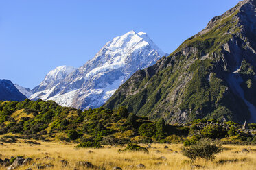 Mount Cook, höchster Berg Neuseelands, Südinsel - RUNF02460