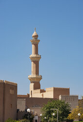 Minarett der Qaboos-Moschee, Nizwa, Oman - WWF05068