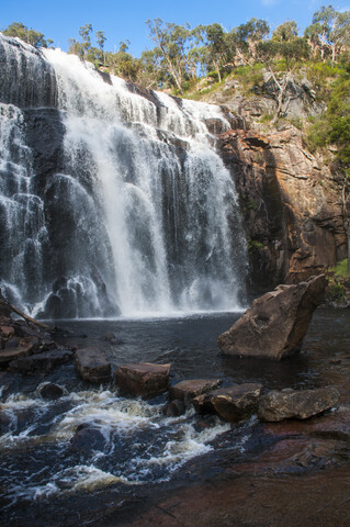 Mac-Kenzie-Wasserfälle, Grampians-Nationalpark, Victoria, Australien, lizenzfreies Stockfoto