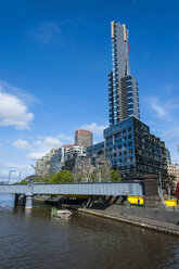 Das Herz von Melbourne am Yarra-Fluss, Victoria, Australien - RUNF02531