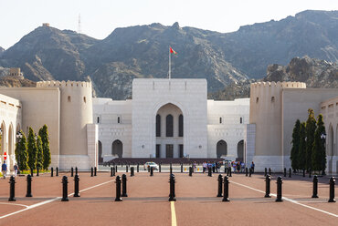 Al Alam-Platz, Nationalmuseum, Regierungsviertel, Muscat, Oman - WWF05088