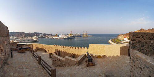 Fort Matrah, Blick auf den Hafen, Matrah, Muscat, Oman - WWF05100