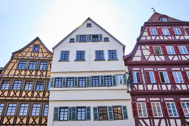 Timber-framed houses in the old town, Tuebingen, Baden-Wuerttemberg, Germany - MRF02002