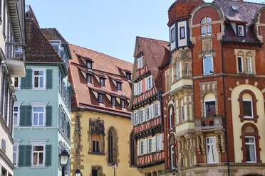 Häuser in der Altstadt, Tübingen, Baden Württemberg, Deutschland - MRF02011