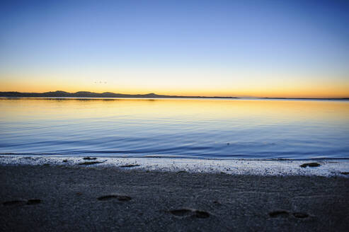 Schönes Licht nach Sonnenuntergang, Catlins, Südinsel, Neuseeland - RUNF02585