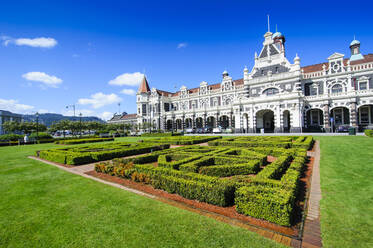 Edwardianischer Bahnhof, Dunedin, Südinsel, Neuseeland - RUNF02633
