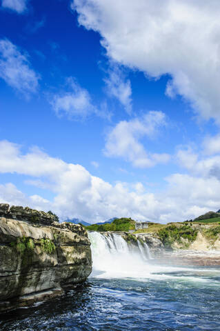 Maruia Falls, Lewis Pass, Südinsel, Neuseeland, lizenzfreies Stockfoto