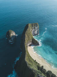 Luftaufnahme von Kelingking Beach, Insel Nusa Penida, Bali, Indonesien - KNTF02813