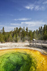 Farbenfroher Geysir, Yellowstone-Nationalpark, Wyoming, Vereinigte Staaten - MINF12215