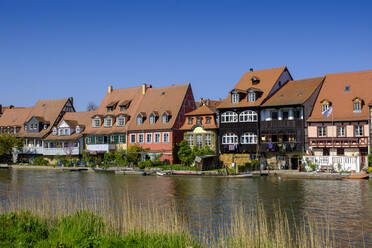 Altstadt Klein-Venedig, am Regnitzufer, Bamberg, Bayern, Deutschland - LBF02602