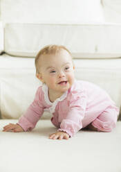 Caucasian baby girl with Down Syndrome - BLEF07050