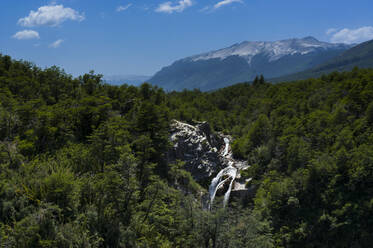 Andes mountain scenery, Road of the Seven Lakes, Argentina, South America - RUNF02759