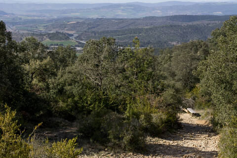 Landschaft am Jakobsweg, Spanien, lizenzfreies Stockfoto