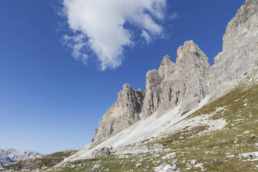 Tre Cime di Lavaredo, Nature Park Tre Cime, Unesco World Heritage Natural Site, Sexten Dolomites, Italy - GWF06109