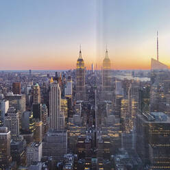 Skyline bei Sonnenuntergang, Manhattan, New York City, USA - MMAF00986