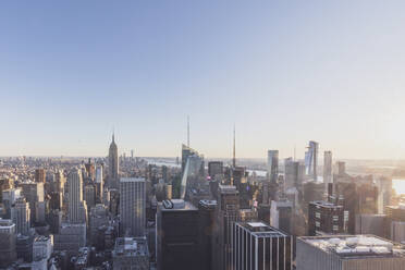 Skyline bei Sonnenuntergang, Manhattan, New York City, USA - MMAF01005