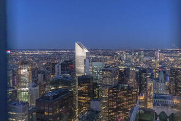 Skyline zur blauen Stunde, Manhattan, New York City, USA - MMAF01029