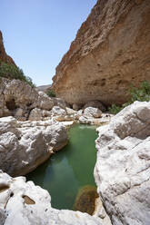 Tourist im Wadi Bani Khalid, Oman - WWF05124