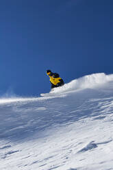 Skifahrer, Saas-Fee, Wallis, Schweiz - CUF51547