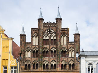 Giebel des Wulflamhauses, Stralsund, Deutschland - WI03956