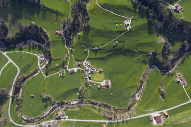 Luftaufnahme von Necker, Kanton St. Gallen, Schweiz - FBAF00808