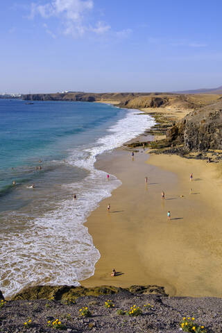 Playas de Papagayo, Lanzarote, Spanien, lizenzfreies Stockfoto