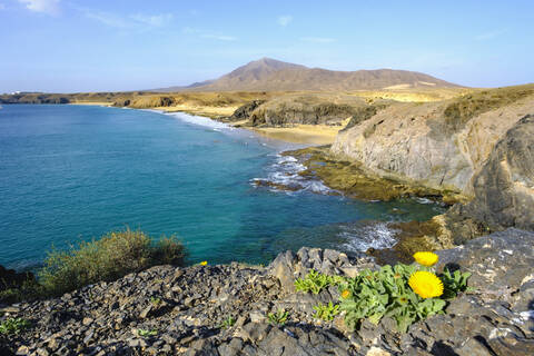 Playas de Papagayo, Lanzarote, Spanien, lizenzfreies Stockfoto