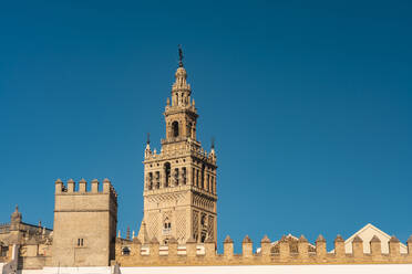 Der königliche Alcazar und das Minarett des Giralda-Turms, Sevilla, Spanien - TAMF01551