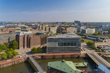 Cityscape with Hafencity and Der Spiegel building, Hamburg, Germany - TAM01644